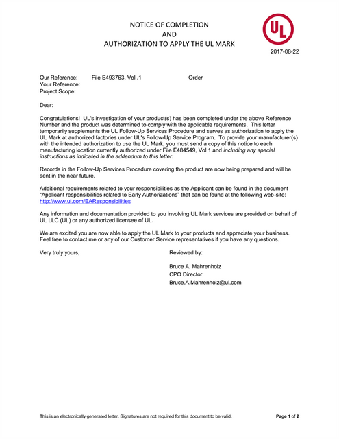 UL 结案信-IPI_00 完成通知